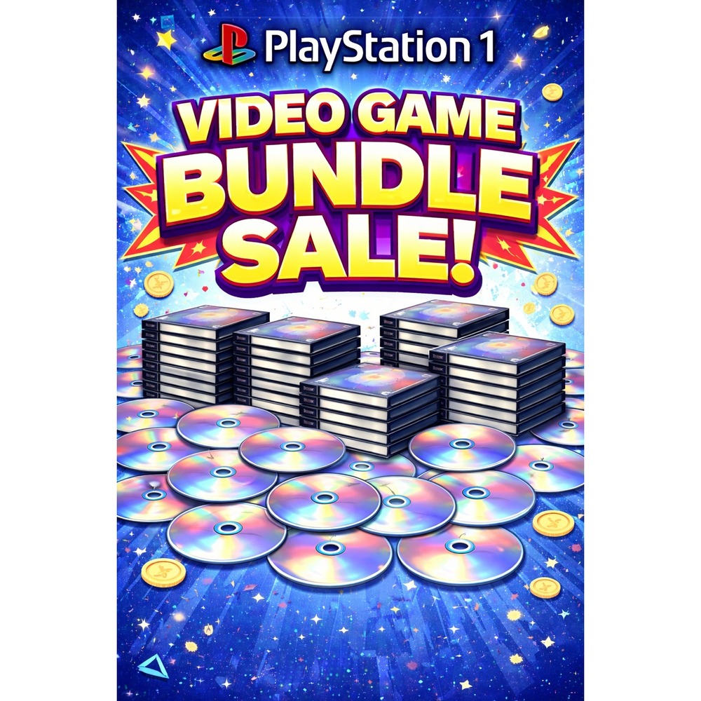 Playstation 1 Video Game Bundle‎
